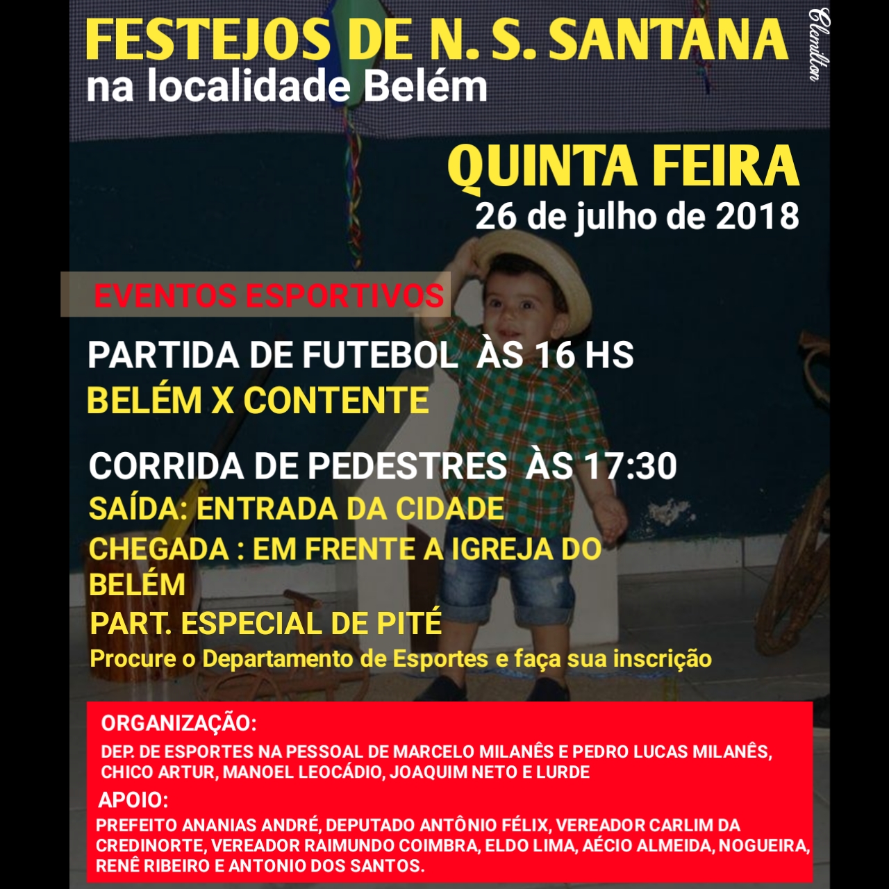 Prefeitura apoia festejos com eventos esportivos